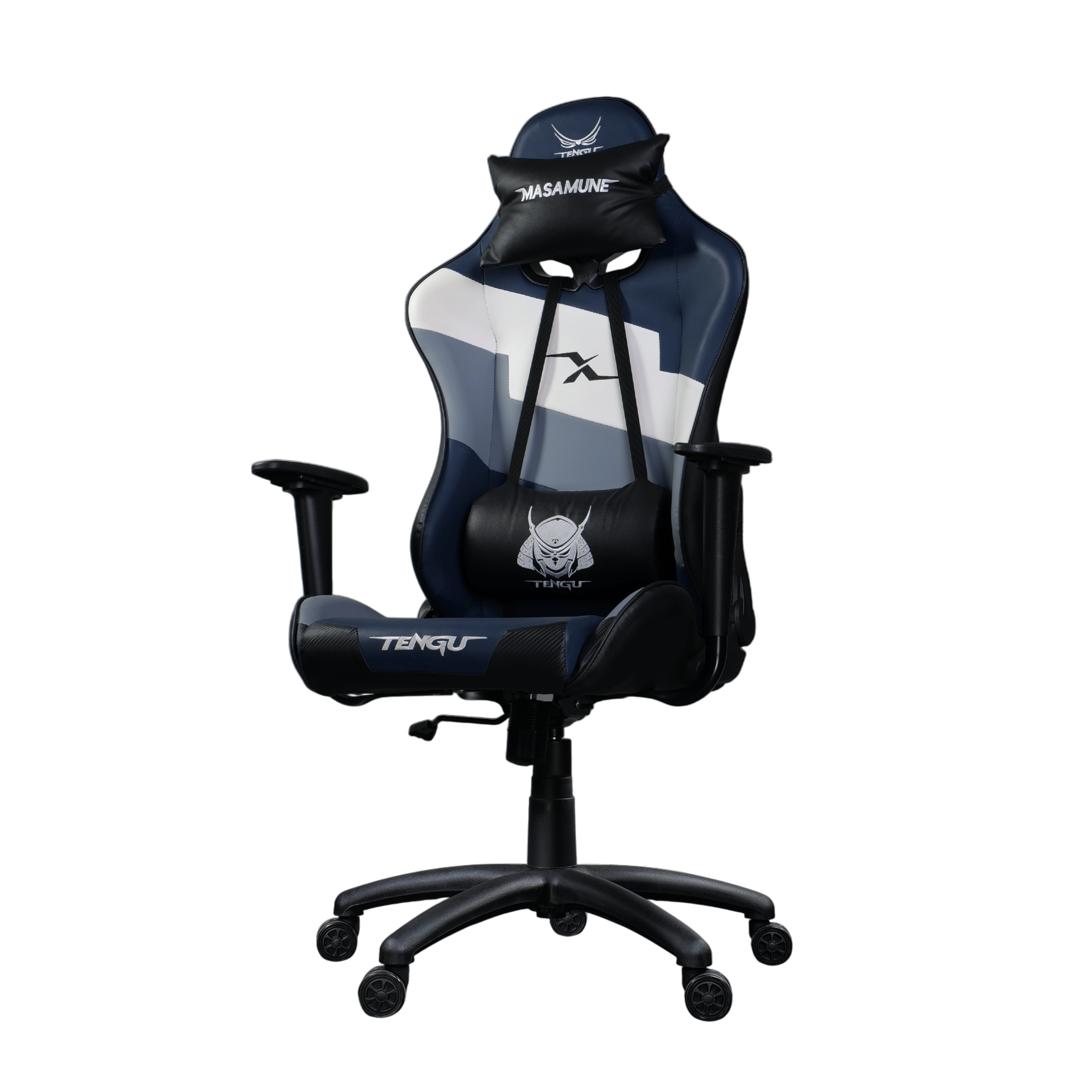 เก้าอี้เกมมิ่ง TENGUGAMINGGEARS รุ่น MASA-X (CH-MX-BU) สีน้ำเงิน เบาะหนัง